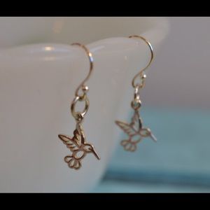 Hummingbird Earrings Sterling silver Earrings